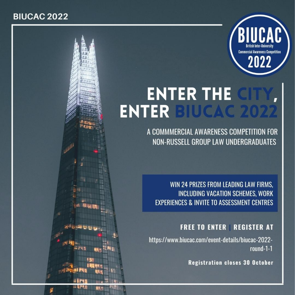 Denis Viskovich, a former City lawyer and visiting lecturer, explains how BIUCAC 2022 aims to level the playing field and help students from non-Russell Group universities gain training contracts at leading City law firms